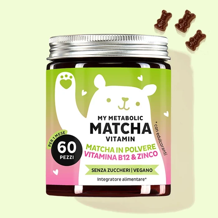MY METABOLIC MATCHA VITAMIN MATCHA IN POLVERE VITAMINA B12 & ZINCO
