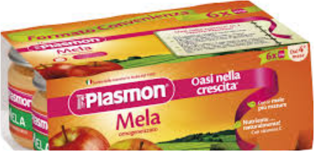 Omogeneizzati frutta Plasmon 6x104 g.