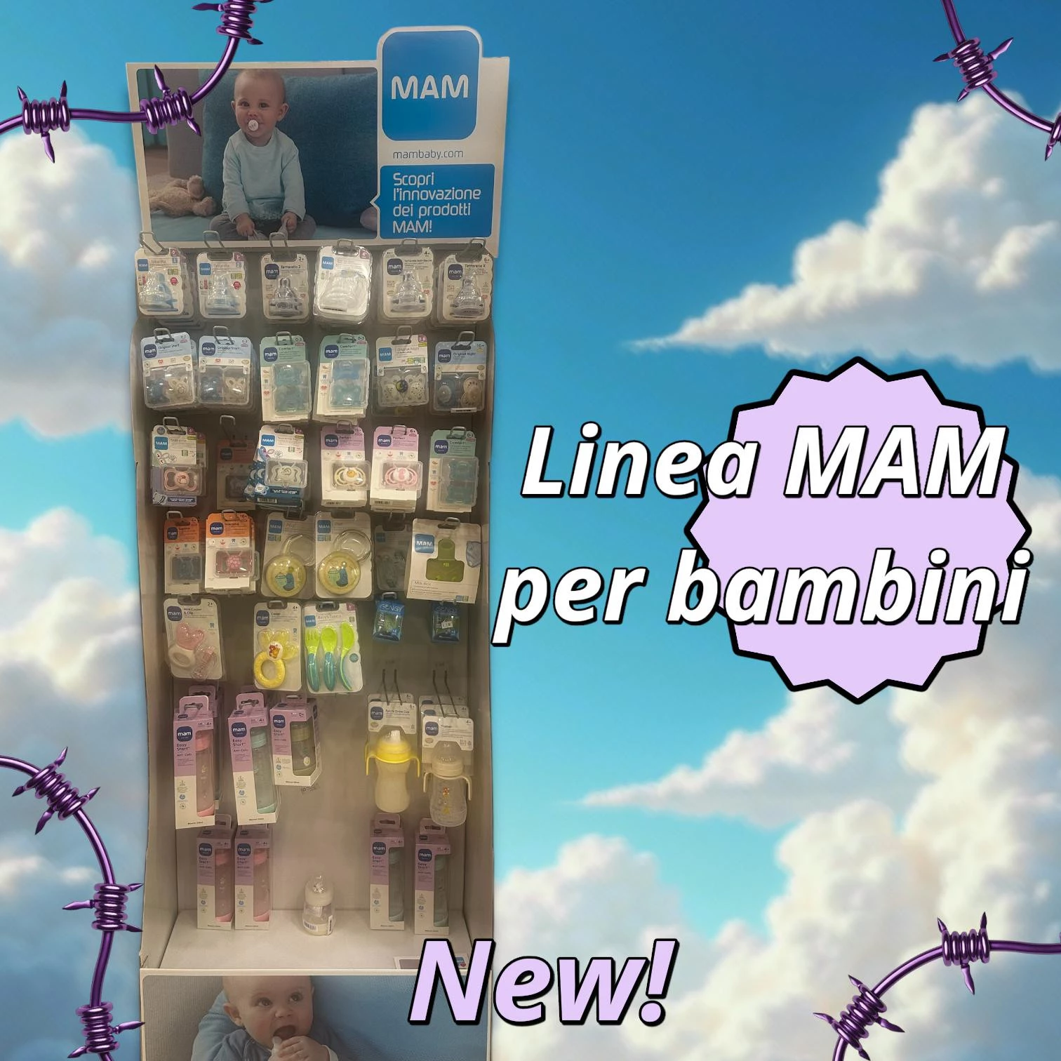 Linea Mam per bambini presso la farmacia Galeno Livorno